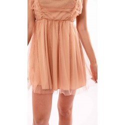 ΦΟΡΕΜΑ ΚΟΝΤΟ ΜΕ ΤΟΥΛΙ ΑΠΑΛΟ ΡΟΖ