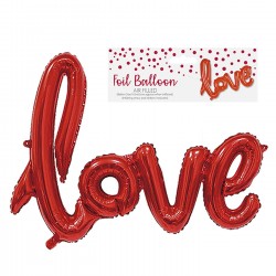 ΜΠΑΛΟΝΙ ΜΕΤΑΛΛΙΖΕ LOVE 105x65cm ΜΠΑΛΟΝΙ ΜΕΤΑΛΛΙΖΕ LOVE 105x65cm