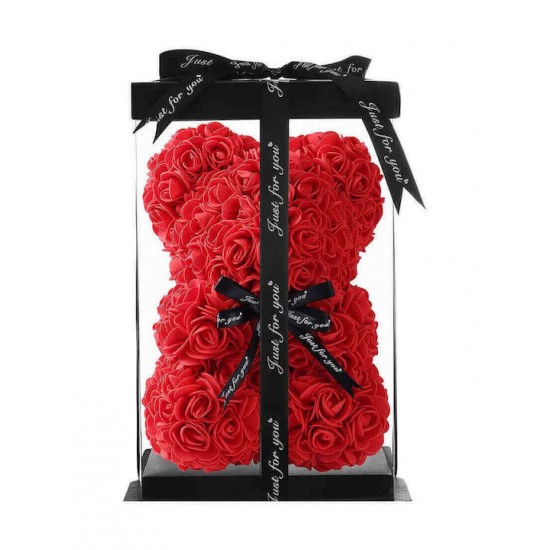 VALENTINES DAY GIFT RED ROSE TEDDY BEAR  ARTIFICIA