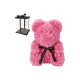 VALENTINES DAY GIFT PINK ROSE TEDDY BEAR  ARTIFICI