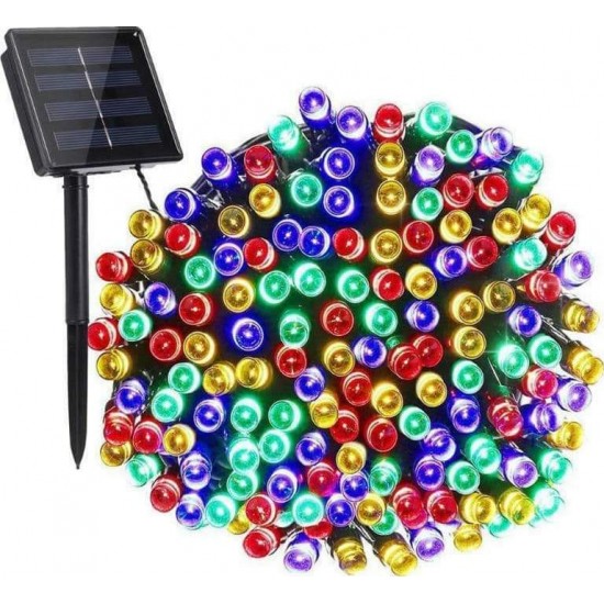 Φωτάκια 100 LED με Ηλιακό Πάνελ multicolour ΧΡΙΣΤΟ Φωτάκια 100 LED με Ηλιακό Πάνελ multicolour ΧΡΙΣΤΟ