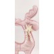 Christmas decoration, fabric meterial, pink reinde