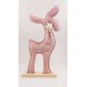 Christmas decoration, fabric meterial, pink reinde