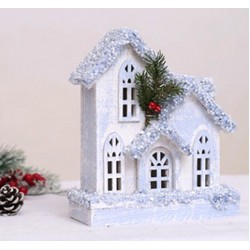 ΧΡΙΣΤΟΥΓΕΝΙΑΤΙΚΟ ΔΙΑΚΟΣΜΗΤΙΚΟ ΣΠΙΤΑΚΙ (21Χ32cm) ΦΩΤΙΖΟΜΕΝΟ ΞΥΛΙΝΟ