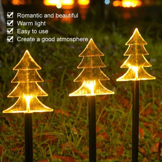 CHRISTMAS SUNLIGHT TREES WITH CABLE (2.2M) - 5 PCS