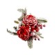 CHRISTMAS BRANCH WITH FIR, RED ROSE WITH SNOW - 1 