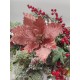 Χριστουγεννιάτικο Λουλούδι, Ροζ Αλεξανδρινό (24cm)