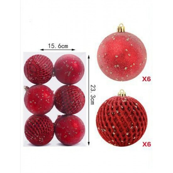 ΣΕΤ 12 ΧΡΙΣΤΟΥΓΕΝΝΙΑΤΙΚΕΣ ΜΠΑΛΕΣ 8ΕΚ. ΠΡΟΙΟΝΤΑ