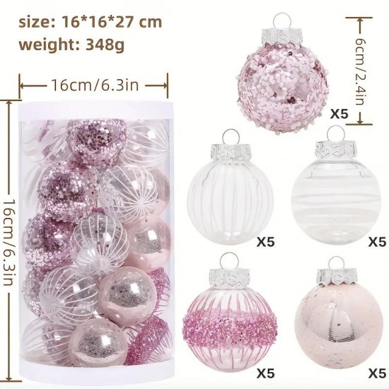 SET OF 25 CHRISTMAS BALLS 6CM. PRODUCTS