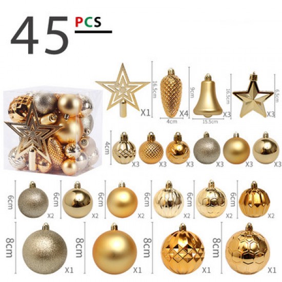 SET OF 45 CHRISTMAS BALLS 6CM. PRODUCTS