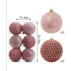 ΣΕΤ 12 ΧΡΙΣΤΟΥΓΕΝΝΙΑΤΙΚΕΣ ΜΠΑΛΕΣ 8ΕΚ.