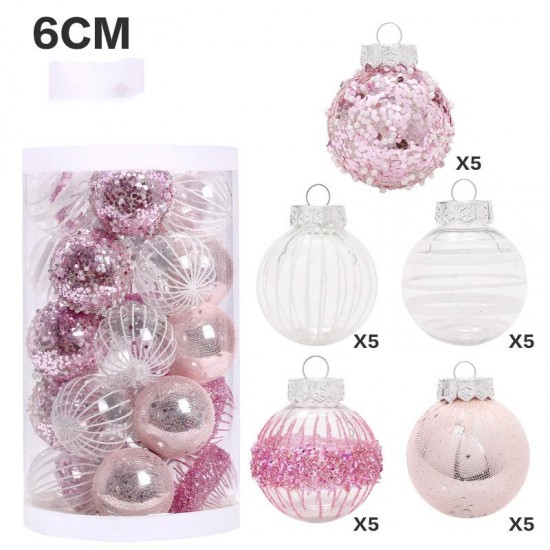 SET OF 25 CHRISTMAS BALLS 6CM. PRODUCTS