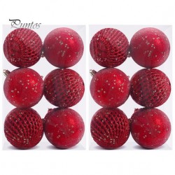 ΣΕΤ 12 ΧΡΙΣΤΟΥΓΕΝΝΙΑΤΙΚΕΣ ΜΠΑΛΕΣ 8ΕΚ.