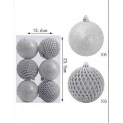 ΣΕΤ 12 ΧΡΙΣΤΟΥΓΕΝΝΙΑΤΙΚΕΣ ΜΠΑΛΕΣ 8ΕΚ.