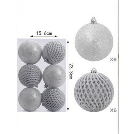 ΣΕΤ 12 ΧΡΙΣΤΟΥΓΕΝΝΙΑΤΙΚΕΣ ΜΠΑΛΕΣ 8ΕΚ. ΠΡΟΙΟΝΤΑ