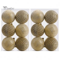 ΣΕΤ 12 ΧΡΙΣΤΟΥΓΕΝΝΙΑΤΙΚΕΣ ΜΠΑΛΕΣ 8ΕΚ.