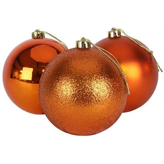 ΣΕΤ 6 ΧΡΙΣΤΟΥΓΕΝΝΙΑΤΙΚΕΣ ΜΠΑΛΕΣ,8ΕΚ., ΓΥΑΛΙΣΤΕΡΑ, 