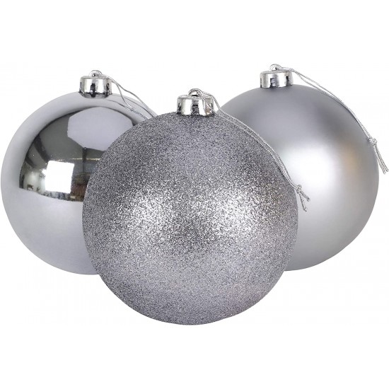 ΣΕΤ 6 ΧΡΙΣΤΟΥΓΕΝΝΙΑΤΙΚΕΣ ΜΠΑΛΕΣ,5 ΕΚ., ΓΥΑΛΙΣΤΕΡΑ,