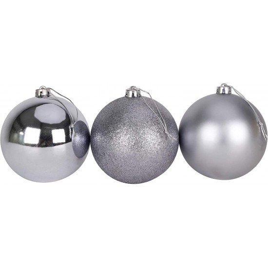 ΣΕΤ 6 ΧΡΙΣΤΟΥΓΕΝΝΙΑΤΙΚΕΣ ΜΠΑΛΕΣ,5 ΕΚ., ΓΥΑΛΙΣΤΕΡΑ,