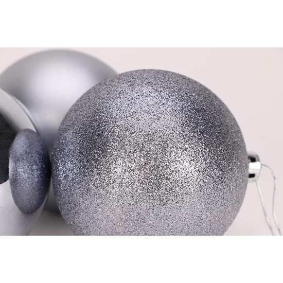 ΣΕΤ 6 ΧΡΙΣΤΟΥΓΕΝΝΙΑΤΙΚΕΣ ΜΠΑΛΕΣ,5 ΕΚ., ΓΥΑΛΙΣΤΕΡΑ,