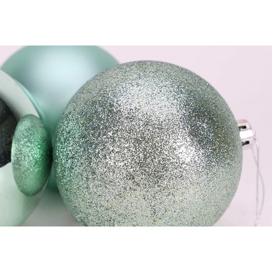 ΣΕΤ 6 ΧΡΙΣΤΟΥΓΕΝΝΙΑΤΙΚΕΣ ΜΠΑΛΕΣ,8 ΕΚ., ΓΥΑΛΙΣΤΕΡΑ,