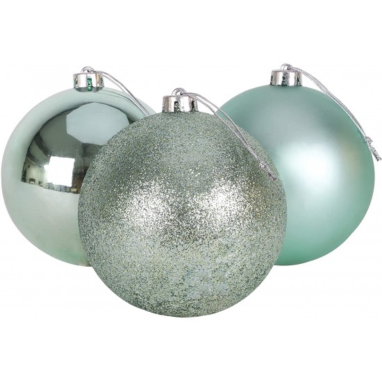 ΣΕΤ 6 ΧΡΙΣΤΟΥΓΕΝΝΙΑΤΙΚΕΣ ΜΠΑΛΕΣ,8 ΕΚ., ΓΥΑΛΙΣΤΕΡΑ,