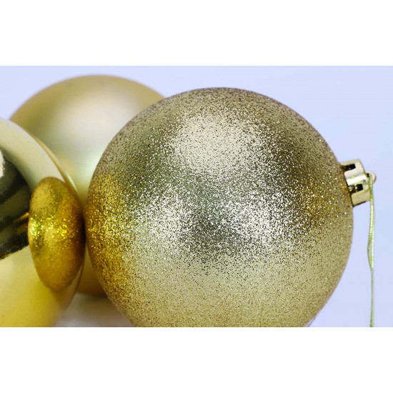 ΣΕΤ 6 ΧΡΙΣΤΟΥΓΕΝΝΙΑΤΙΚΕΣ ΜΠΑΛΕΣ,5 ΕΚ., ΓΥΑΛΙΣΤΕΡΑ,