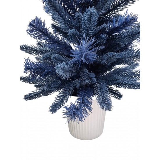 CHRISTMAS DECORATIVE TABLE TREE RAF BLUE (60CM) - 
