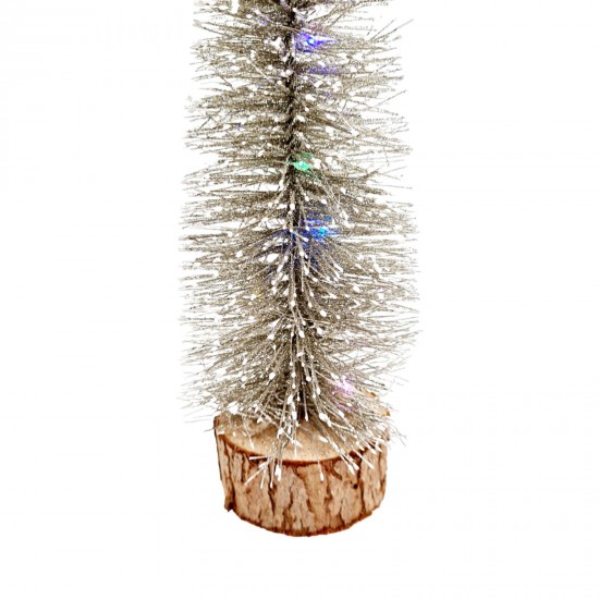 SILVER LIGHTED CHRISTMAS TREE (25CM) - 1 PCS PRODU