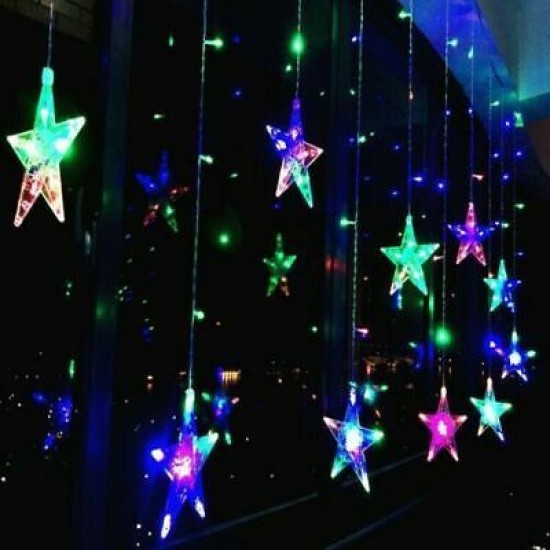 LED CURTAIN - STARS - MULTICOLOR - 3 M PRODUCTS