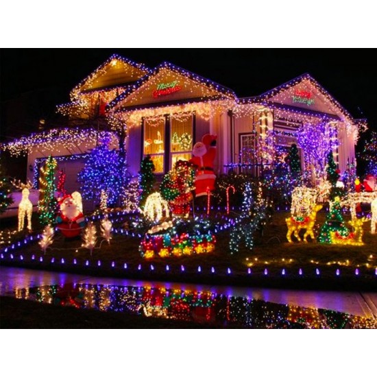 Λαμπάκι 200 LED, 18 μέτρα καλώδιο, πολύχρωμα ΠΡΟΙ Λαμπάκι 200 LED, 18 μέτρα καλώδιο, πολύχρωμα ΠΡΟΙ