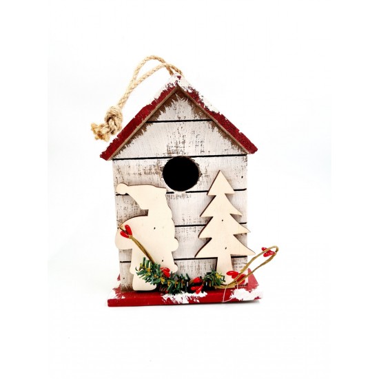 CHRISTMAS WHITE WOOD HOUSE PRODUCTS