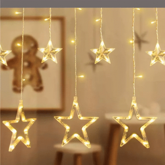 ΚΟΥΡΤΙΝΑ LED - ΑΣΤΕΡΙΑ - ΖΕΣΤΟ ΧΡΩΜΑ - 3 Μ ΚΟΥΡΤΙΝΑ LED - ΑΣΤΕΡΙΑ - ΖΕΣΤΟ ΧΡΩΜΑ - 3 Μ