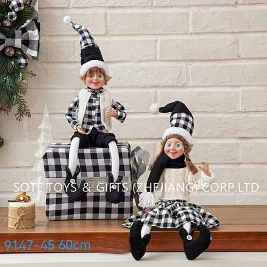 CHRISTMAS DECORATIVE FIGURES ELVES (19th CENTURY) 