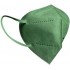 ΠΡΑΣΙΝΗ 3D Μάσκα Προστασίας Προσώπου Μιας Χρήσης KN95 - FFP2 με 5 Στρώσεις Προστασίας