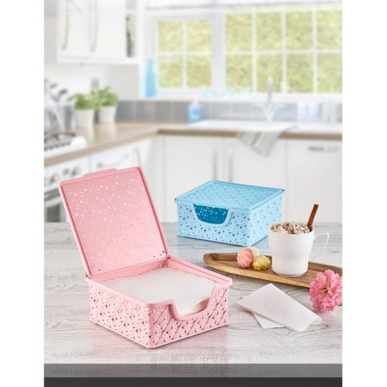  KNIT SQUARE NAPKIN HOLDER HOUSEWARE