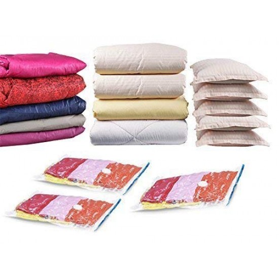 Plastic airtight clothes storage bag 60x80cm