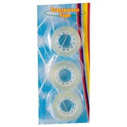 Σετ σελοτέιπ διαφανή σε καρτέλα - 3 τμχ