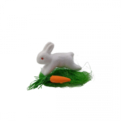 ΔΙΑΚΟΣΜΗΤΙΚΟ ΠΑΣΧΑΛΙΝΟ ΛΑΓΟΥΔΑΚΙ ΜΕ ΑΧΥΡΑ ΚΑΙ ΚΑΡΟΤΟ  ΔΙΑΚΟΣΜΗΤΙΚΟ ΠΑΣΧΑΛΙΝΟ ΛΑΓΟΥΔΑΚΙ ΜΕ ΑΧΥΡΑ ΚΑΙ ΚΑΡΟΤΟ