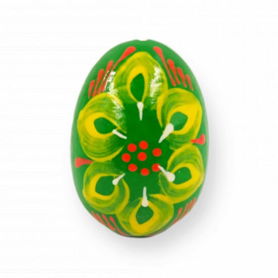 Wooden decorative handmade egg, 7cm 