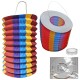 COLORFUL PAPER LAMP WITH TEAR 25 x Φ16cm EASTER CA