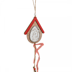 ΠΑΣΧΑΛΙΝΟ ΔΙΑΚΟΣΜΗΤΙΚΟ ΚΡΕΜΑΣΤΟ ΞΥΛΙΝΟ ΣΠΙΤΑΚΙ ΑΥΓΟΥ