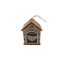 ΠΑΣΧΑΛΙΝΟ ΔΙΑΚΟΣΜΗΤΙΚΟ ΚΡΕΜΑΣΤΟ ΞΥΛΙΝΟ ΣΠΙΤΑΚΙ 