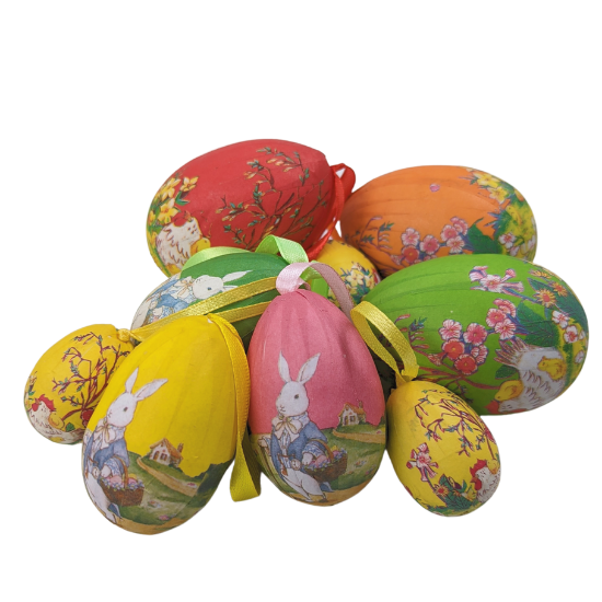 EASTER DECORATIVE HANGING EGG WITH DESIGNS