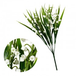 ΤΕΧΝΗΤΟ ΜΠΟΥΚΕΤΟ ΠΡΑΣΙΝΑΔΑ ΜΕ ΑΝΘΟΣ ΛΕΥΚΟ 5ΕΚ.