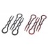 Plastic hairpin in brown and black