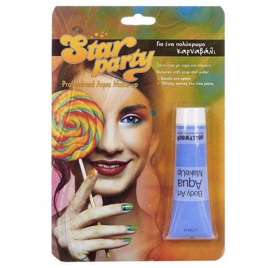 FACE PAINT TUBE BLUE 30ml SEASONAL PRODUCTS