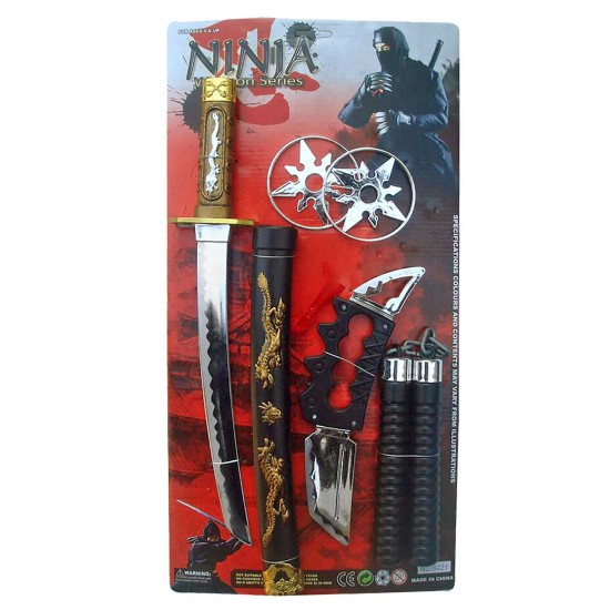 NINJA SET 6PCS 50x26cm CHILDREN CATEGORY