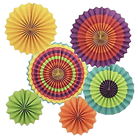 DECORATIVE PAPER CIRCLES SET=6PCS 20cm/30cm/40cm S