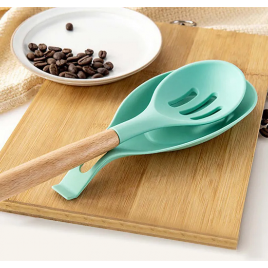 PROVISIONS ACACIA WOOD AND SILICONE  SPOON HOUSEWA